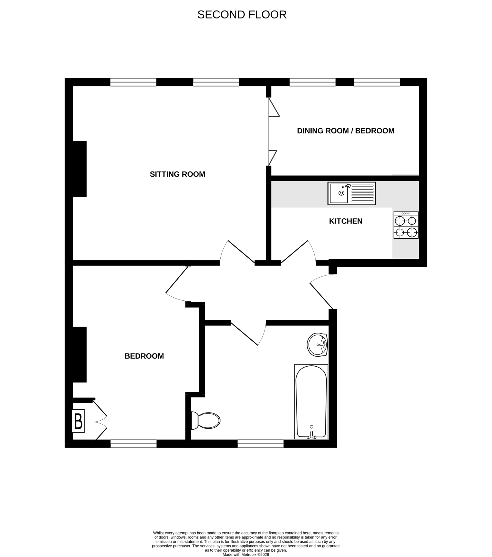 D 4, Prince of Wales Terrace, Deal floorplan