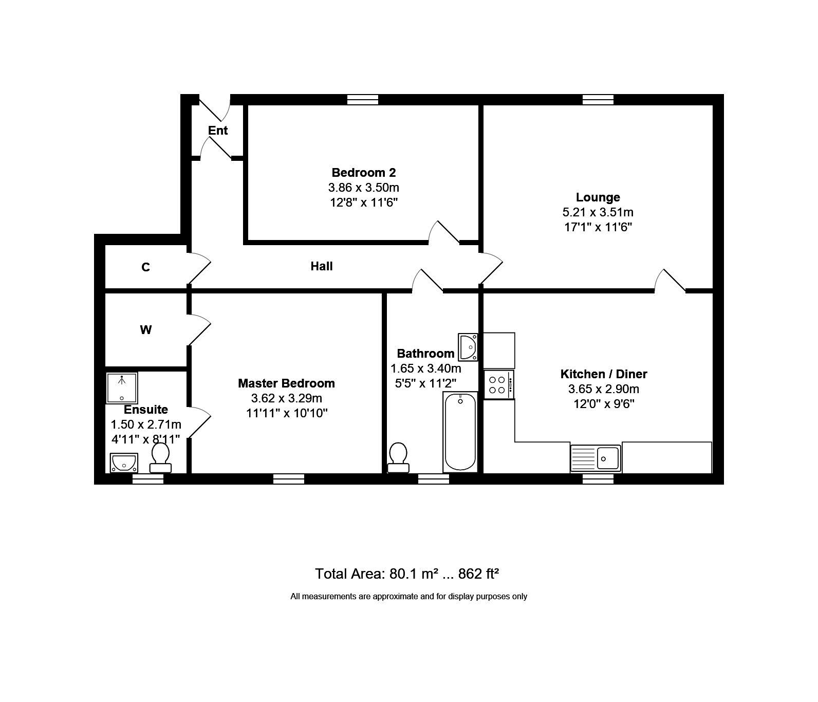 2 Bedrooms Flat for sale in Eden Court, Glenmavis, Airdrie ML6