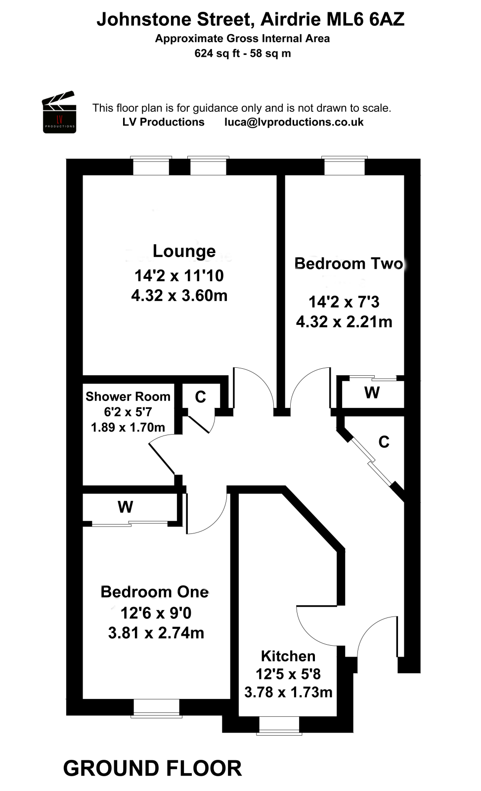 Johnstone Street, Airdrie ML6, 2 bedroom flat for sale 66748850