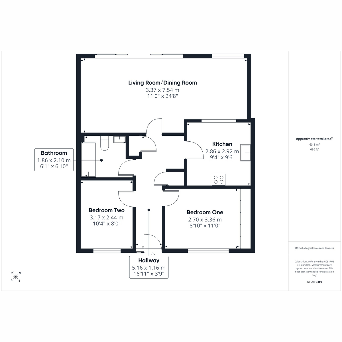 17, Herons Quay, Sandside floorplan