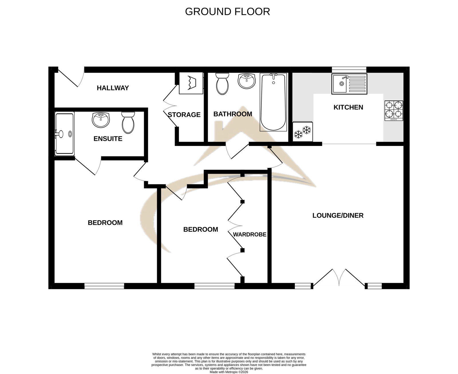 Flat 7,Denny House, 2 Worrall Drive, Wouldham floorplan