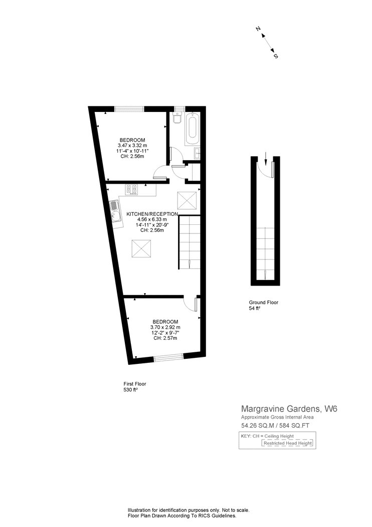 2 Bedrooms  to rent in Flat A, 1 Margravine Gardens, London W6