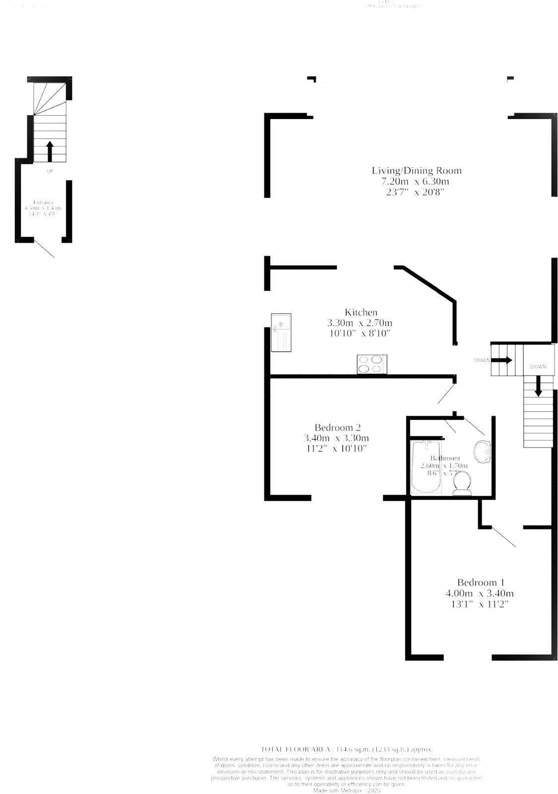 316A,, South Coast Road, East Sussex floorplan