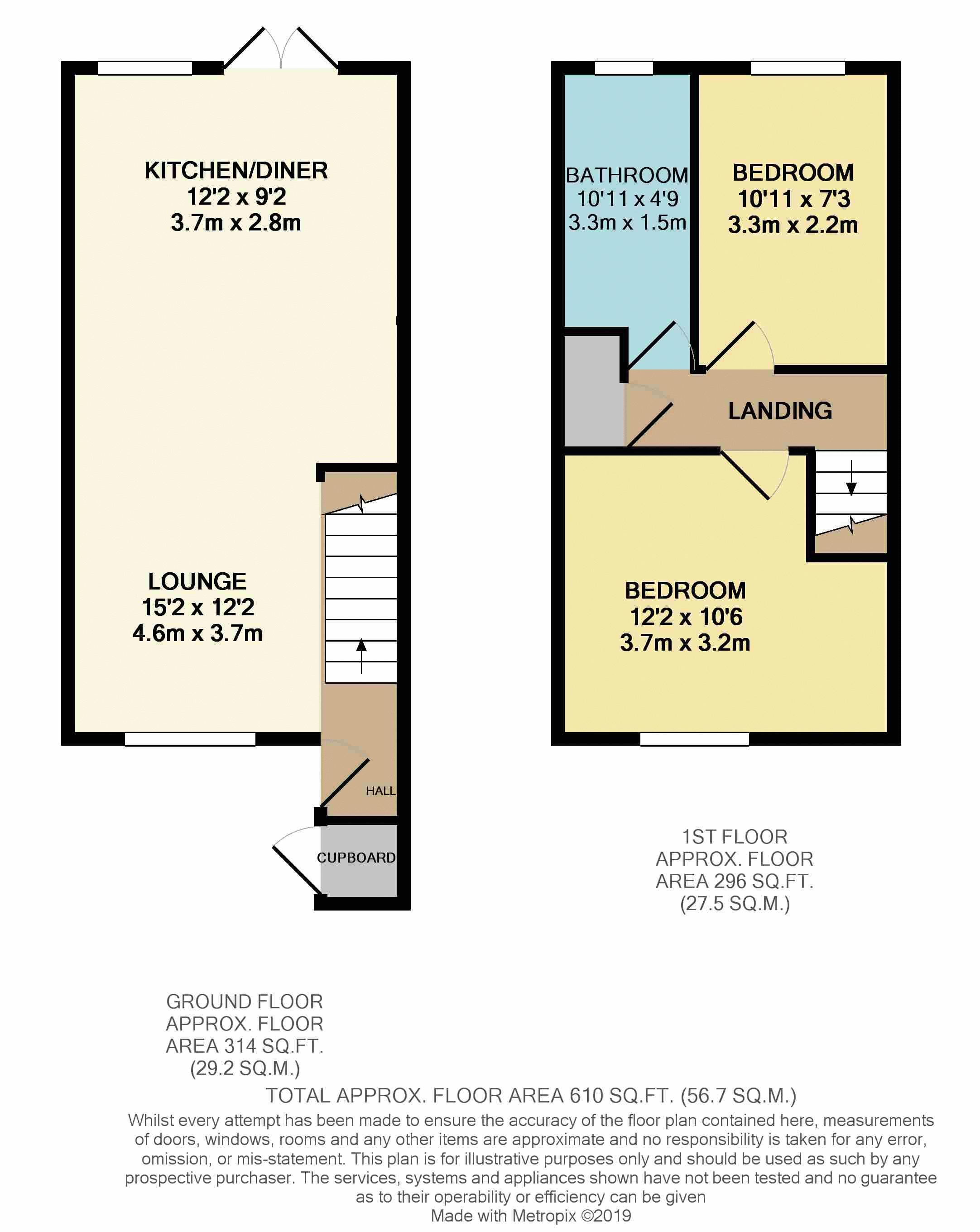 2 Bedrooms Terraced house for sale in Bushbarns, Cheshunt, Waltham Cross EN7