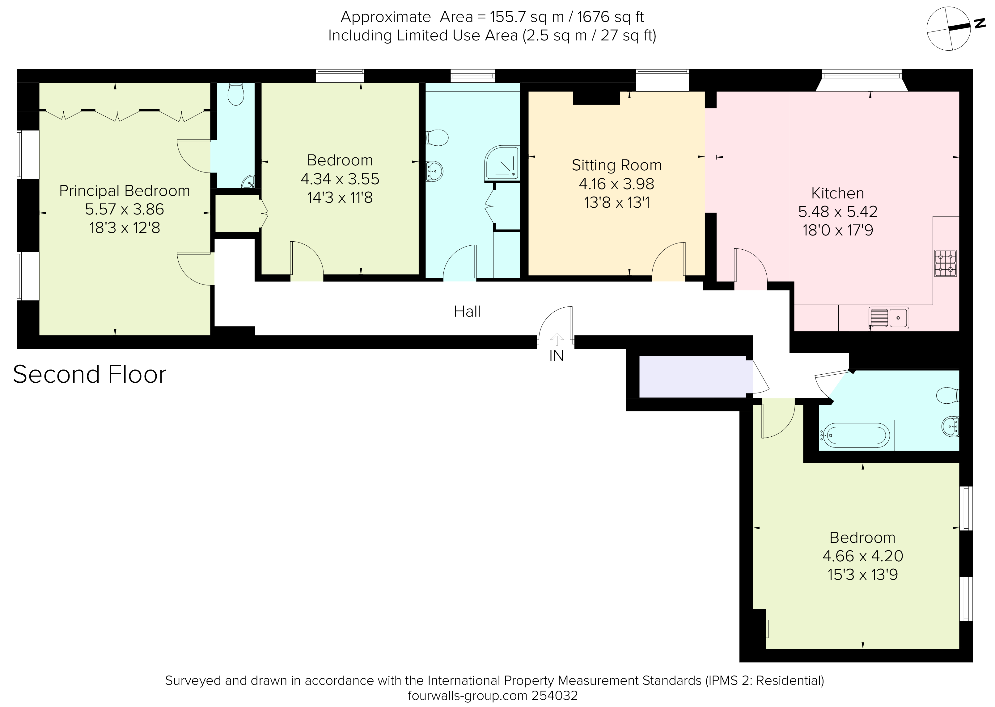 Flat 2, Court Lodge Estate, Church Road, Tunbridge Wells floorplan
