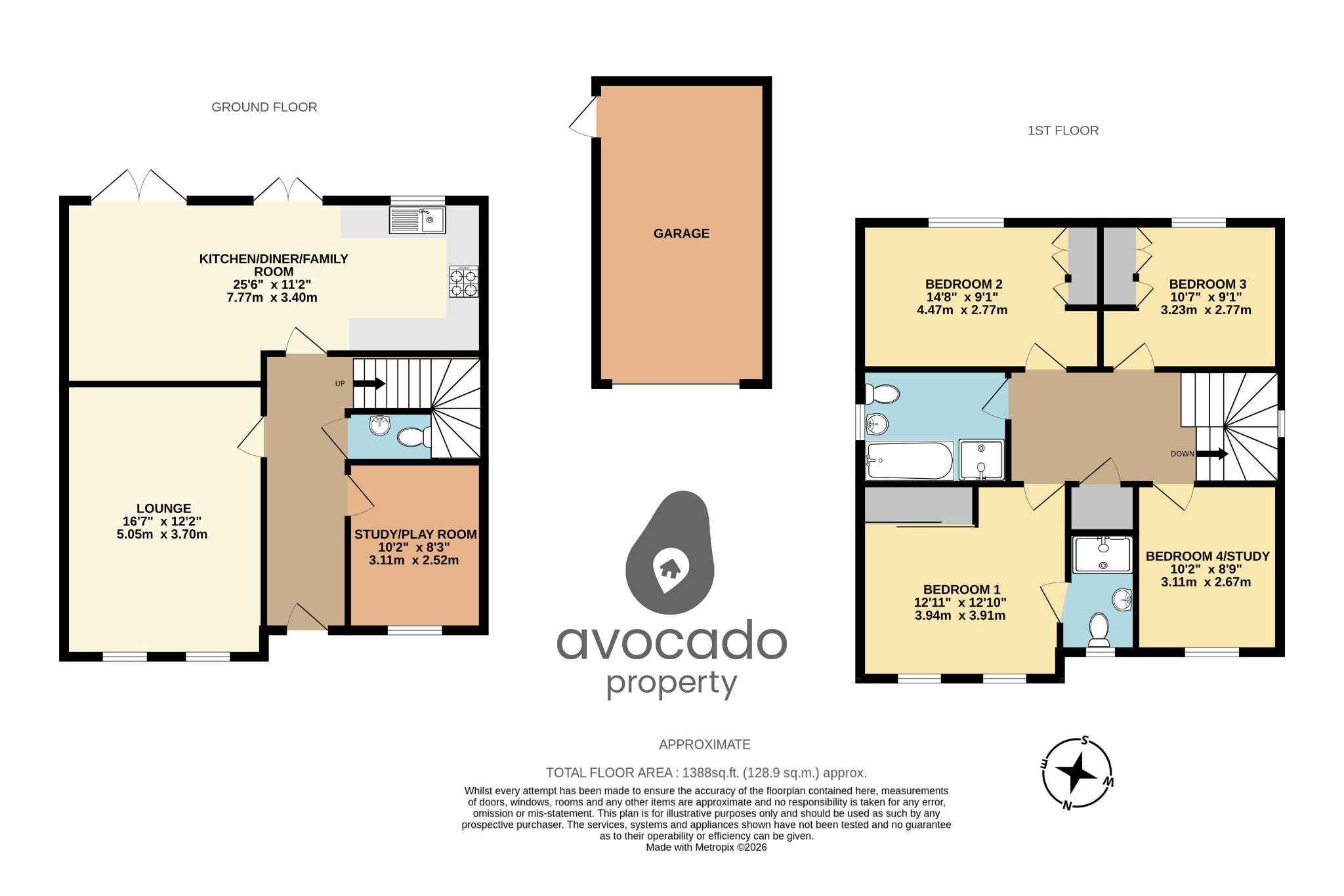 33 Newlands Close, Shinfield, Berkshire floorplan