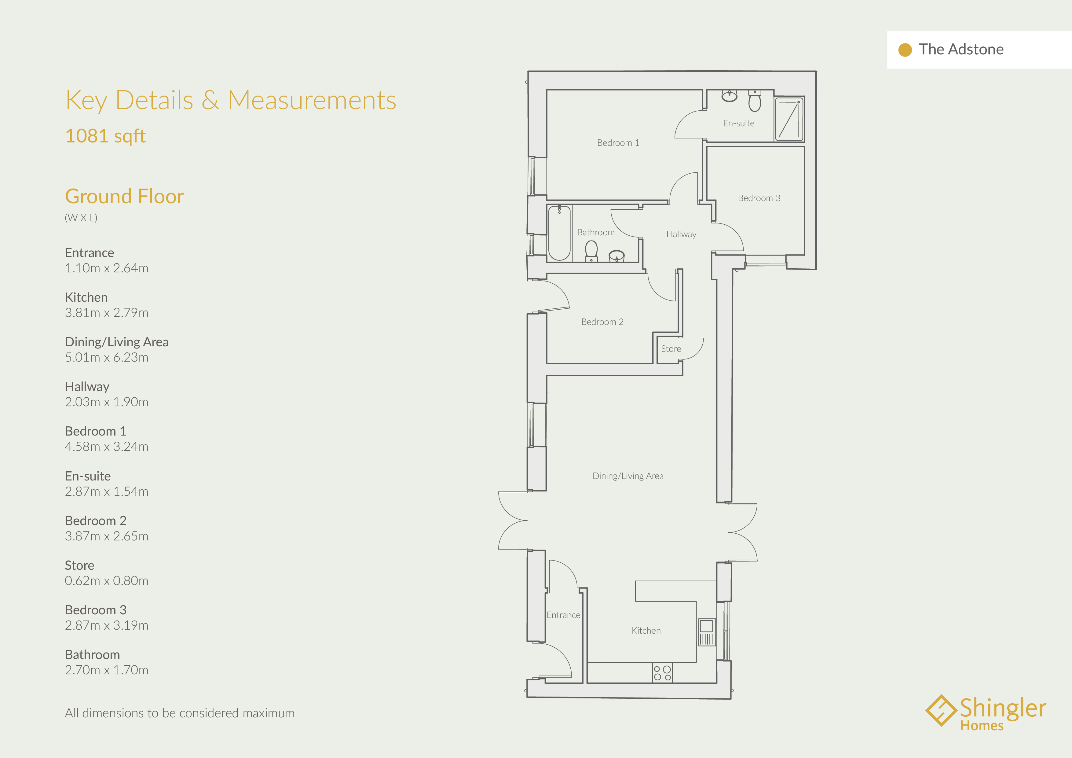 The Adstone, Leigh Road floorplan