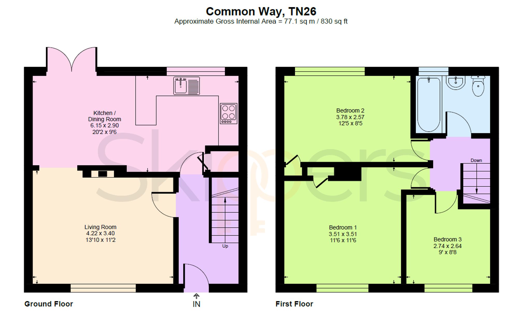 2 Common Way, Ashford floorplan