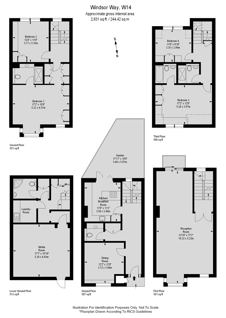 Windsor Way, Brook Green, London W14, 4 bedroom semidetached house for