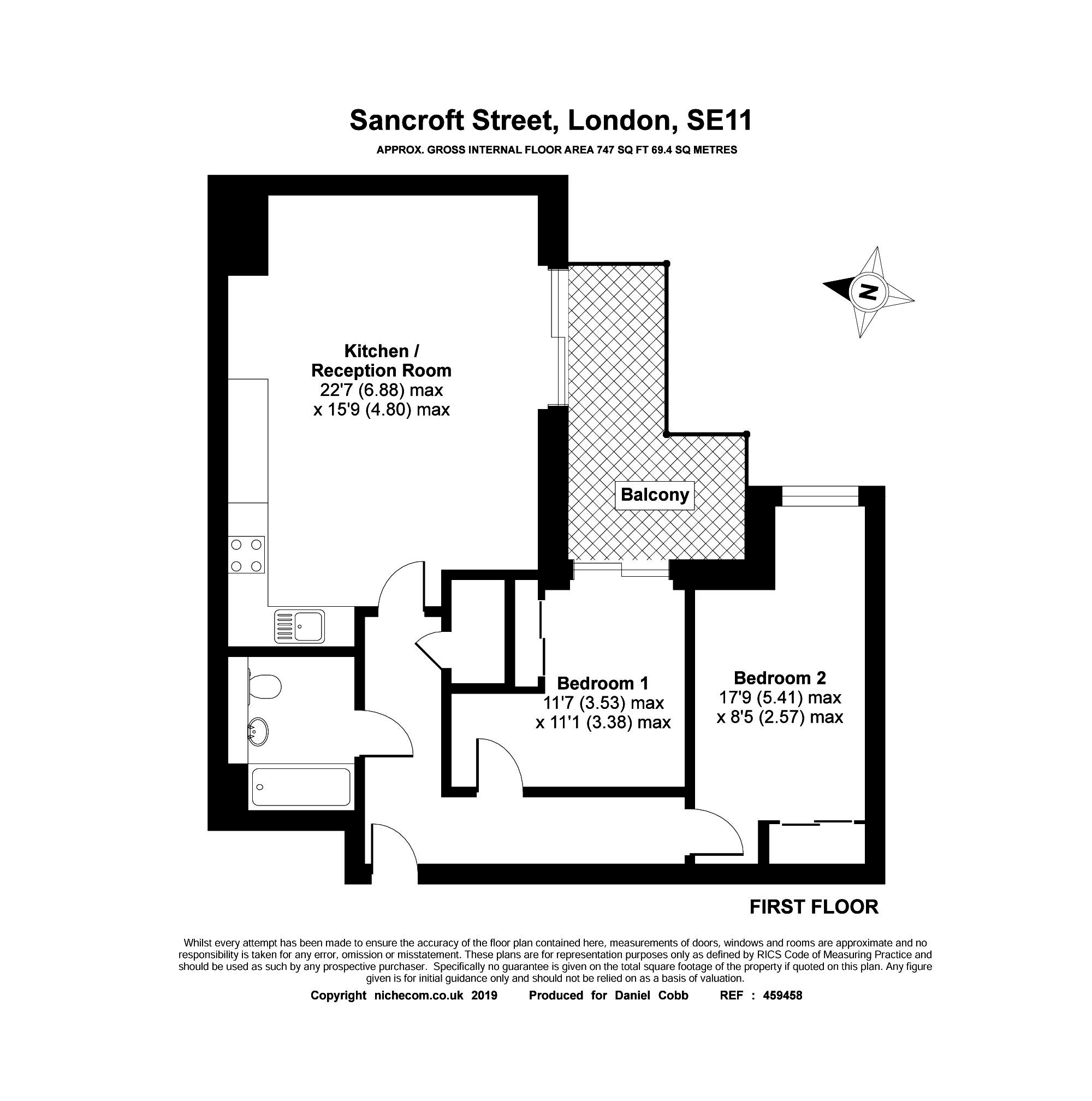 2 Bedrooms Flat for sale in Palm House, Sancroft Street SE11