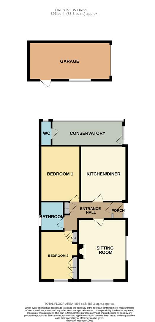 106, Crestview Drive, Lowestoft floorplan