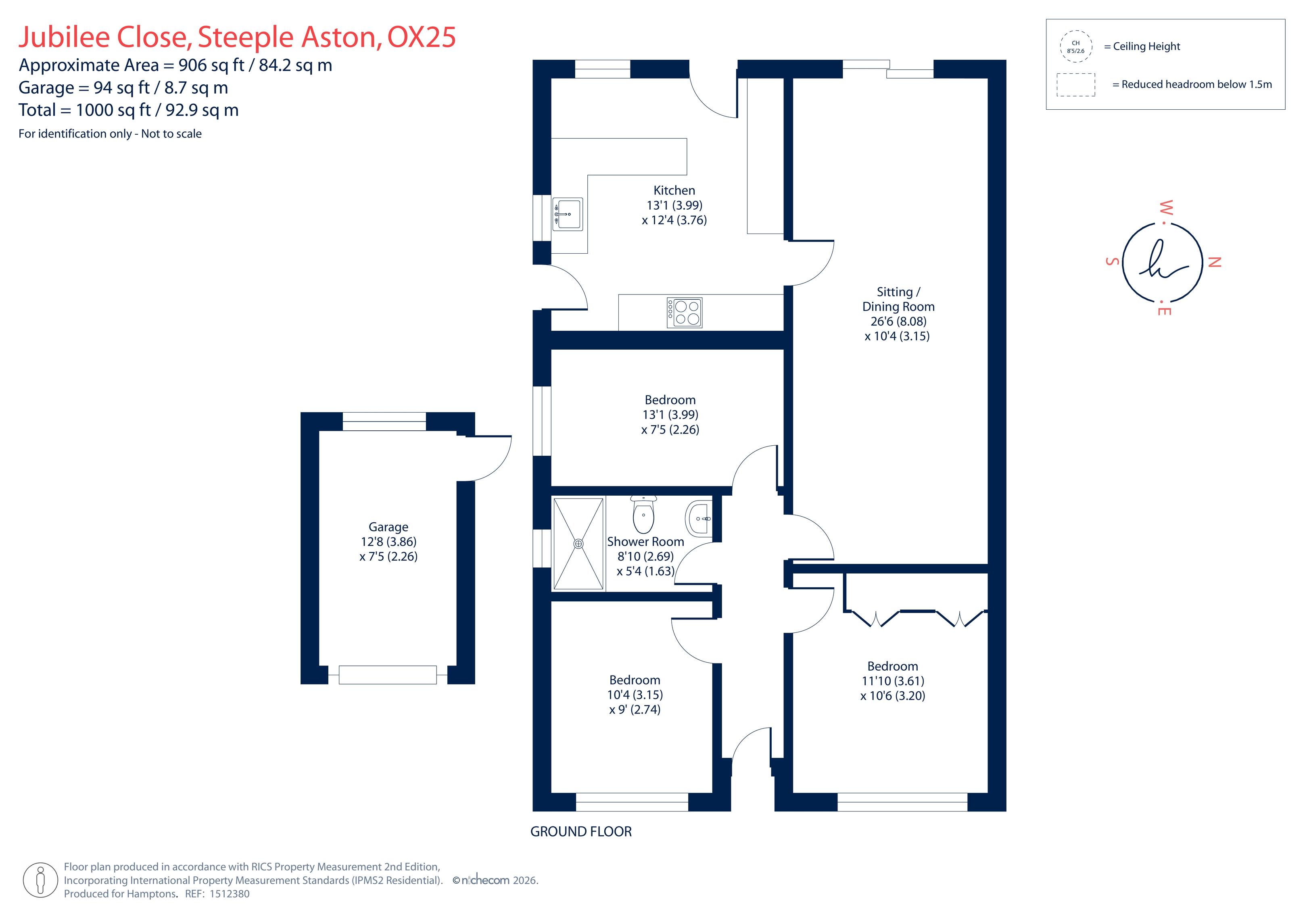 22, Jubilee Close, Steeple Aston floorplan