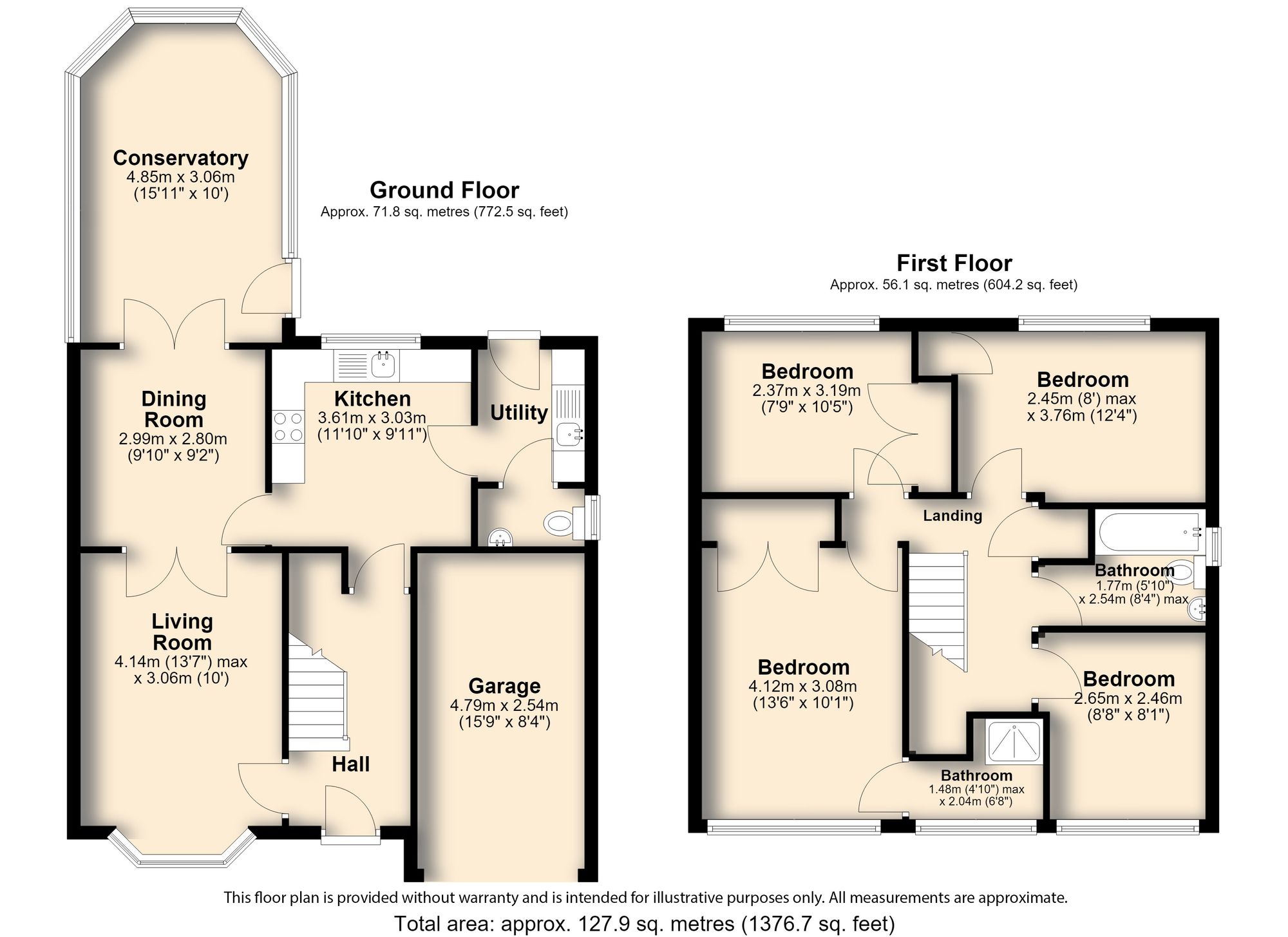 27 Bradgate Croft, Chesterfield floorplan