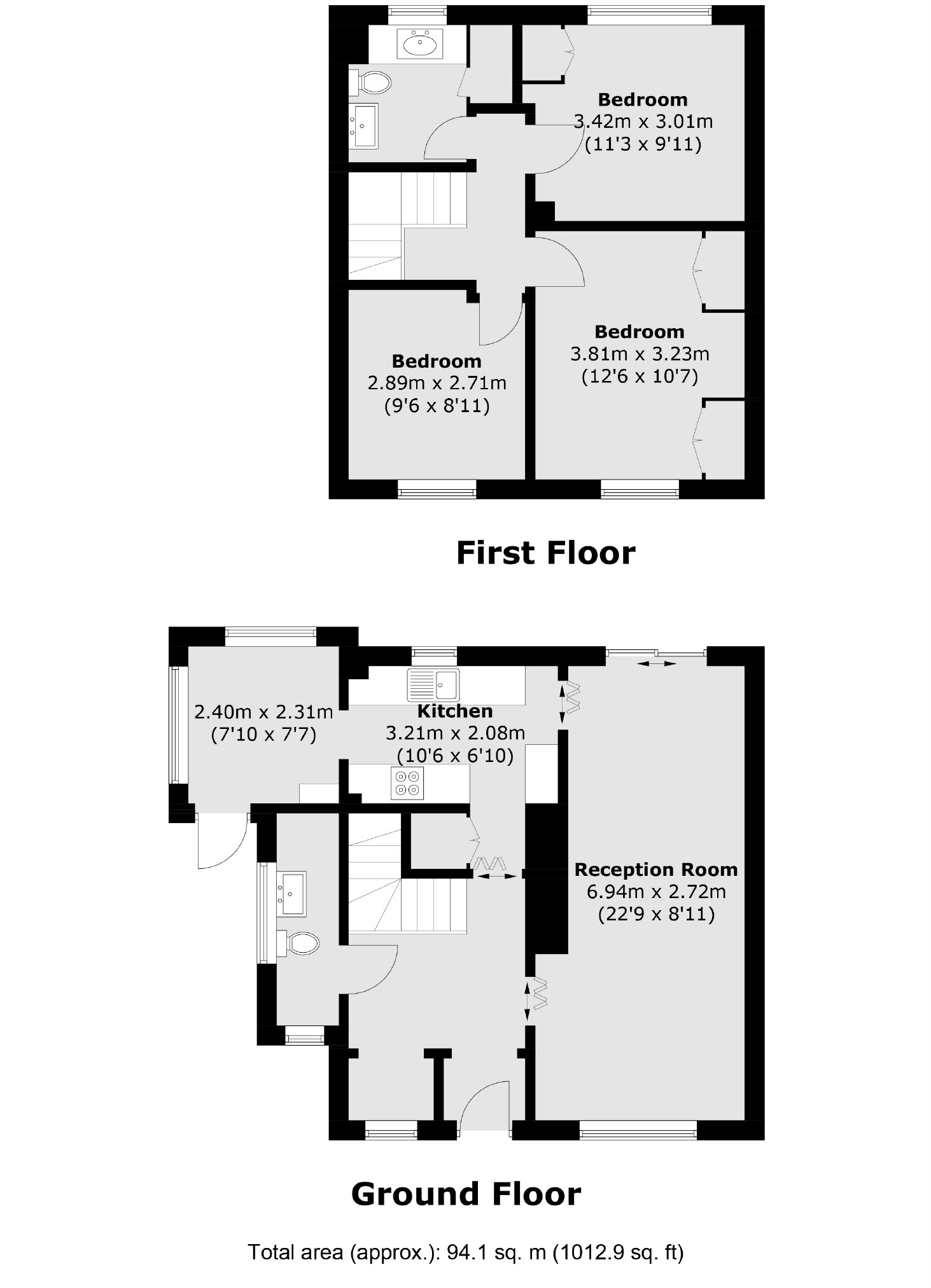 52, Gordon Road, Shepperton floorplan