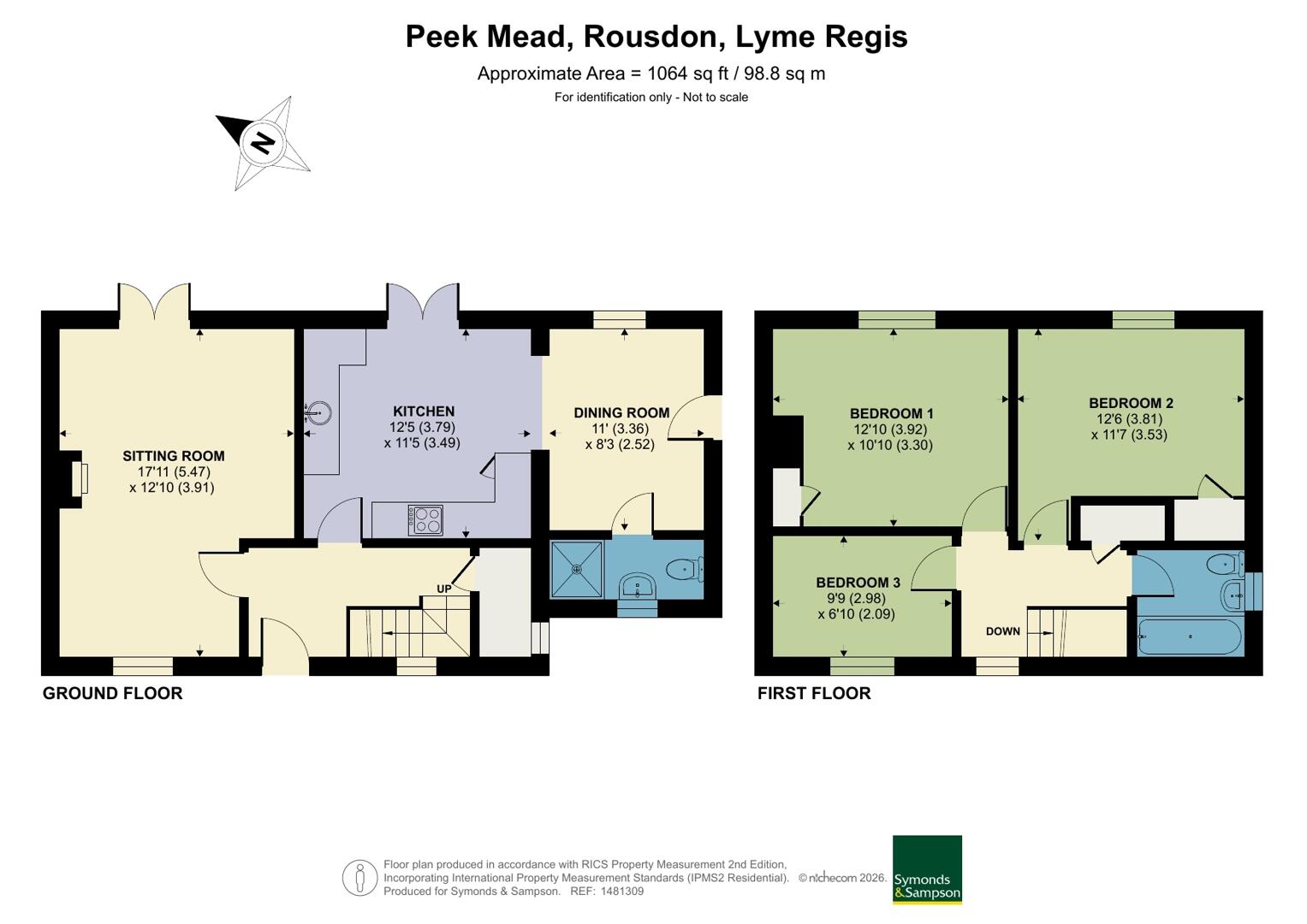 4, Peek Mead, Lyme Regis floorplan