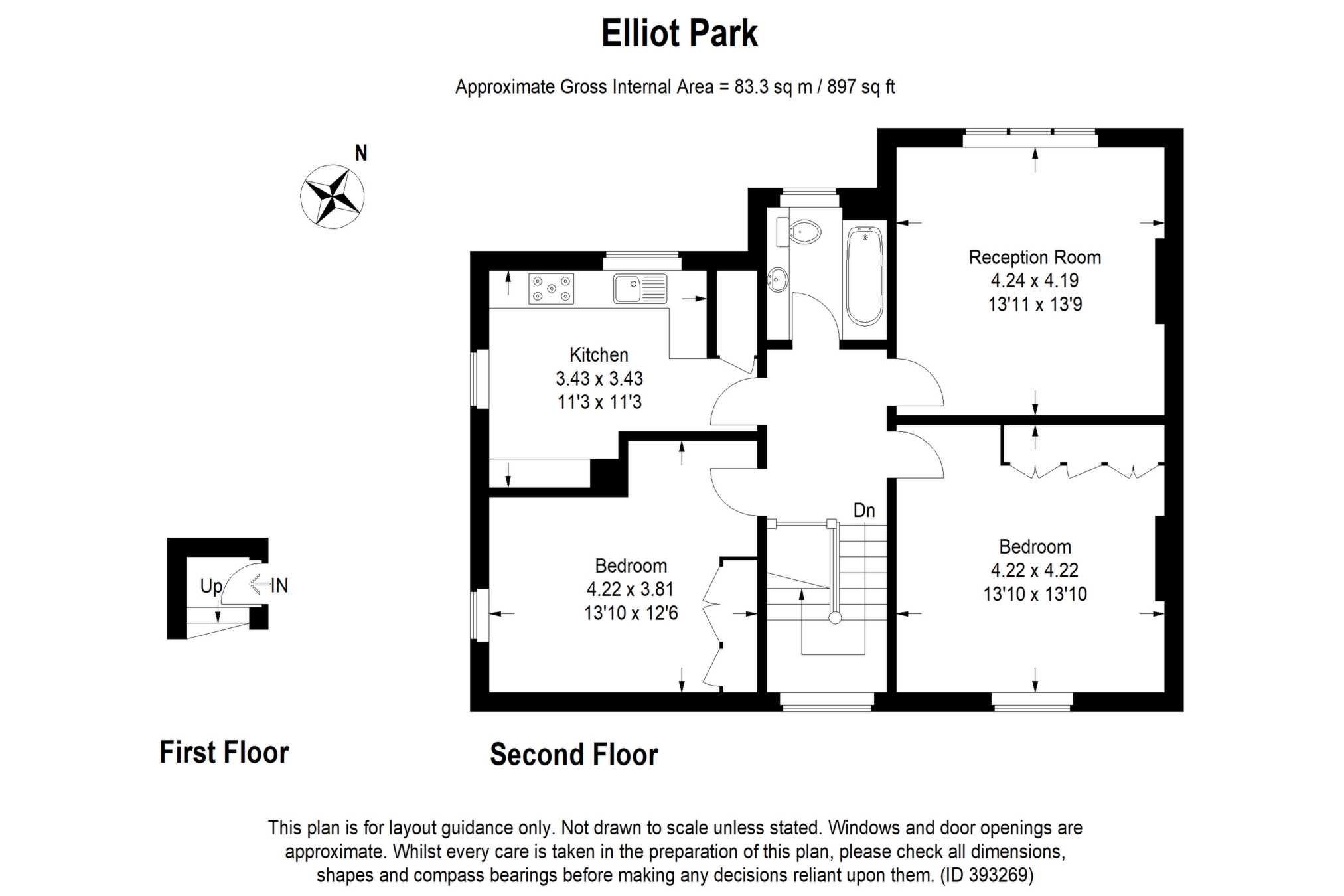 2 Bedrooms Flat to rent in Top Floor Flat, Eliot Park, Lewisham SE13