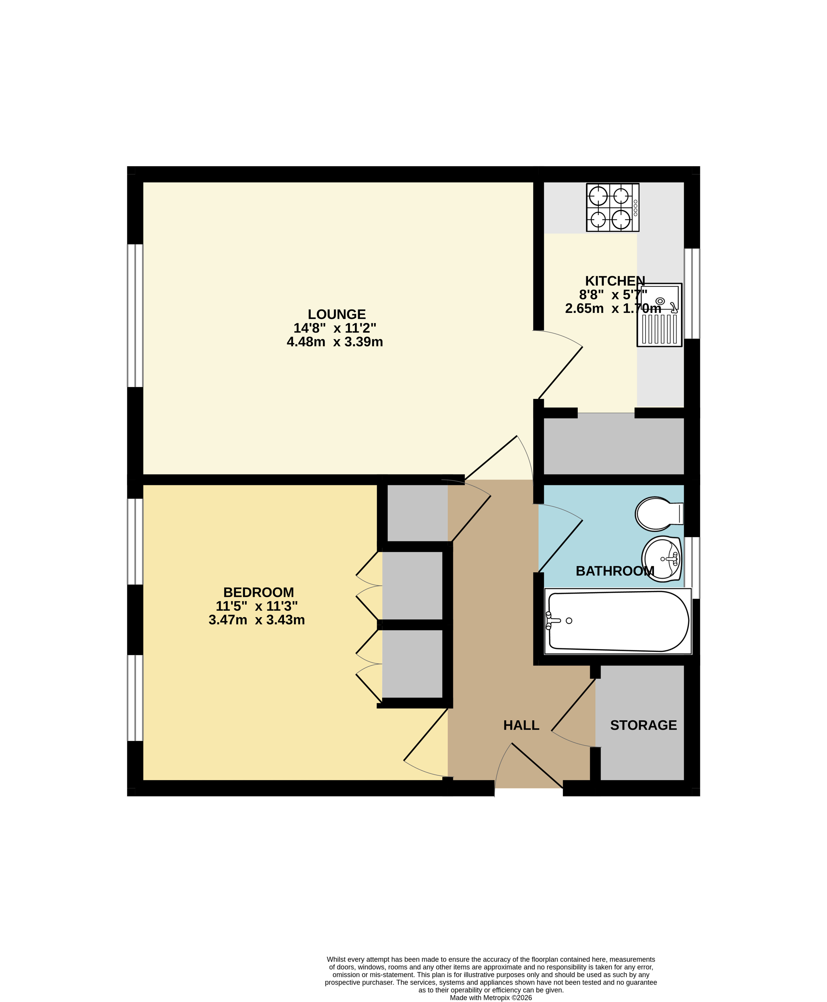 2/1, 147, Mossvale Road, Glasgow floorplan