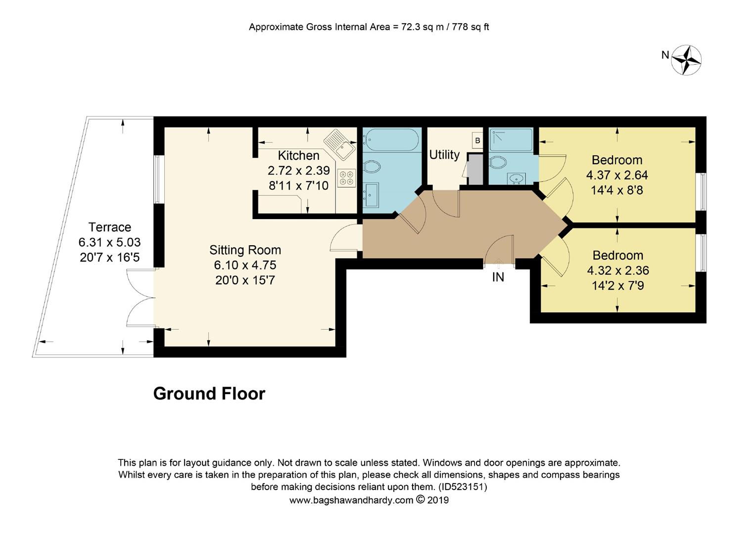 12, West Hill Place, Oxted floorplan
