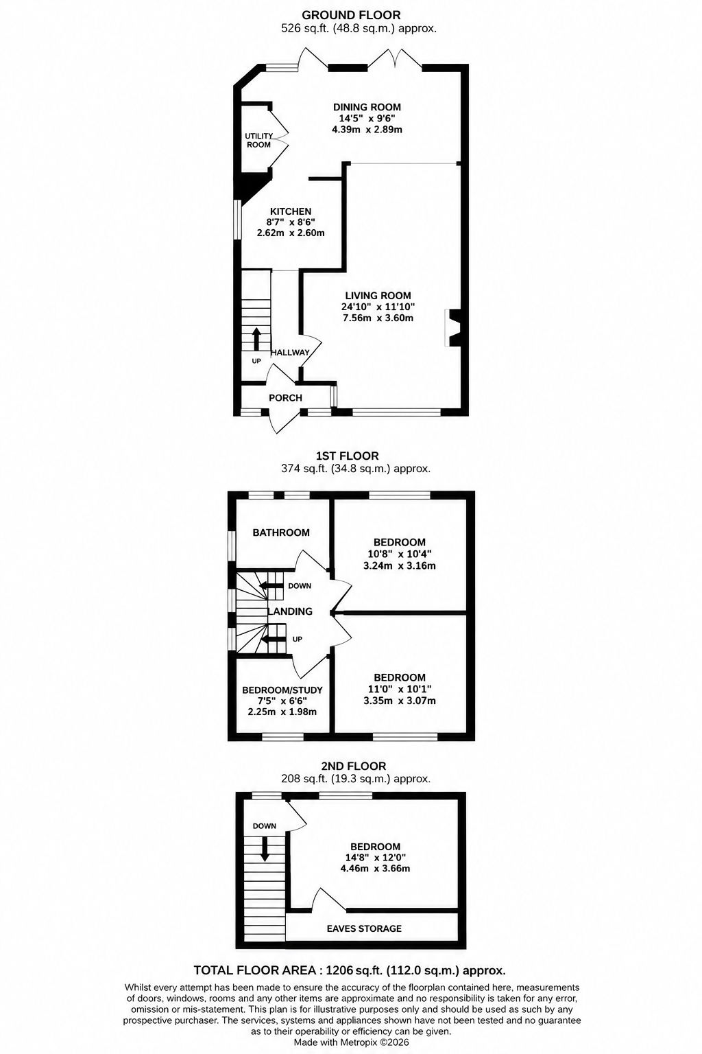 8, Lynegrove Avenue, Ashford floorplan
