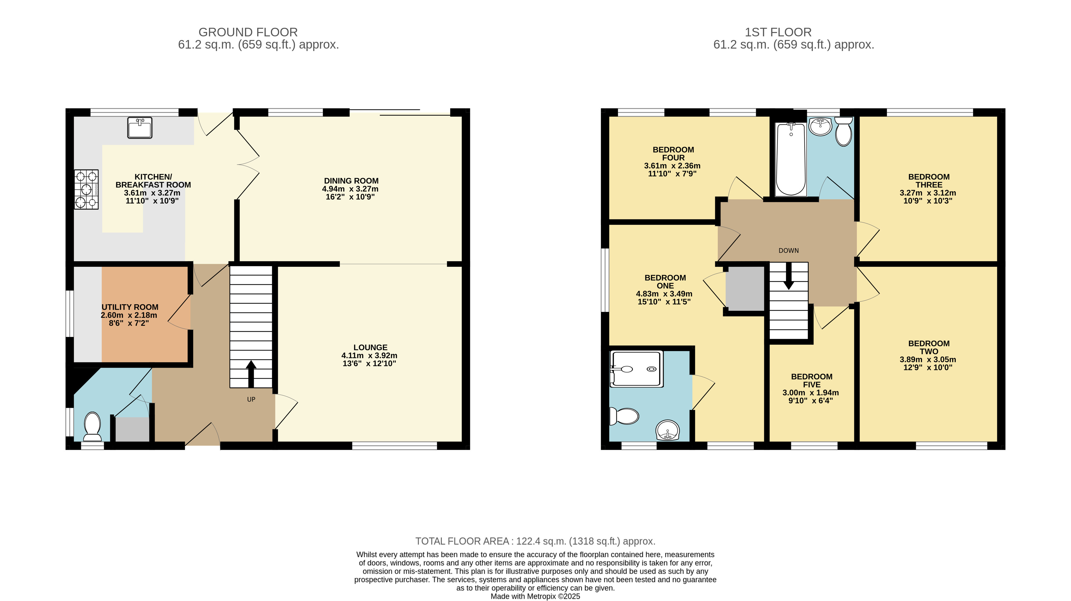 102, Half Moon Lane, Bedfordshire floorplan
