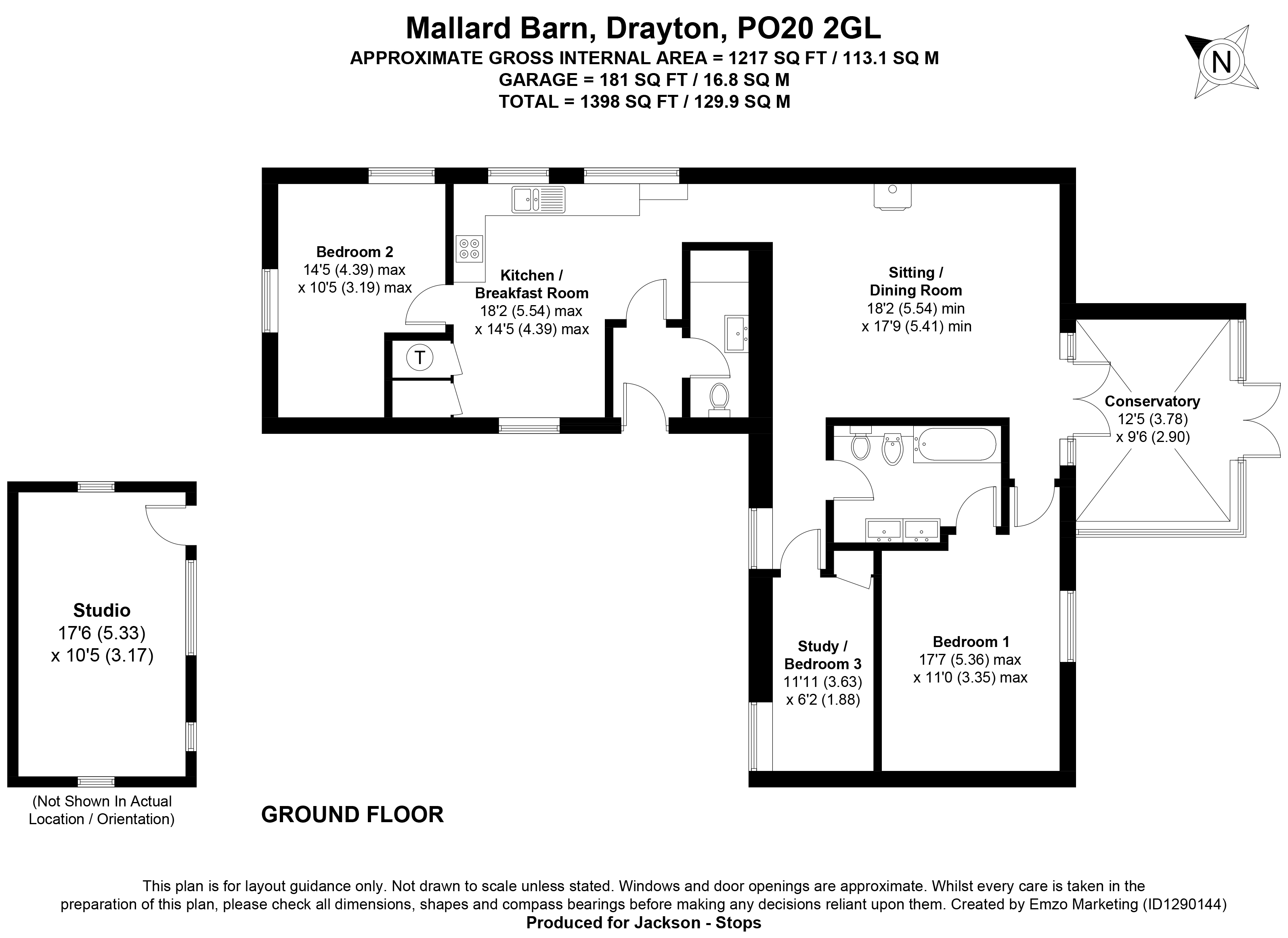 Mallard Barn,, Drayton, Nr Oving, West Sussex floorplan