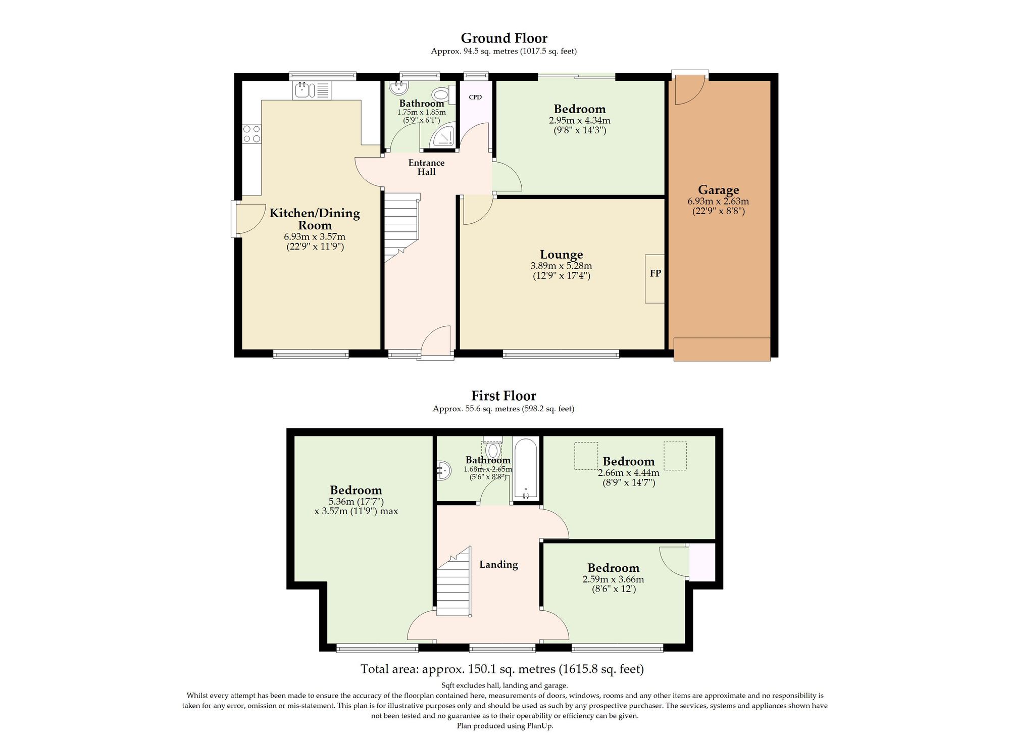 2 Eastern Close, Great Yarmouth floorplan