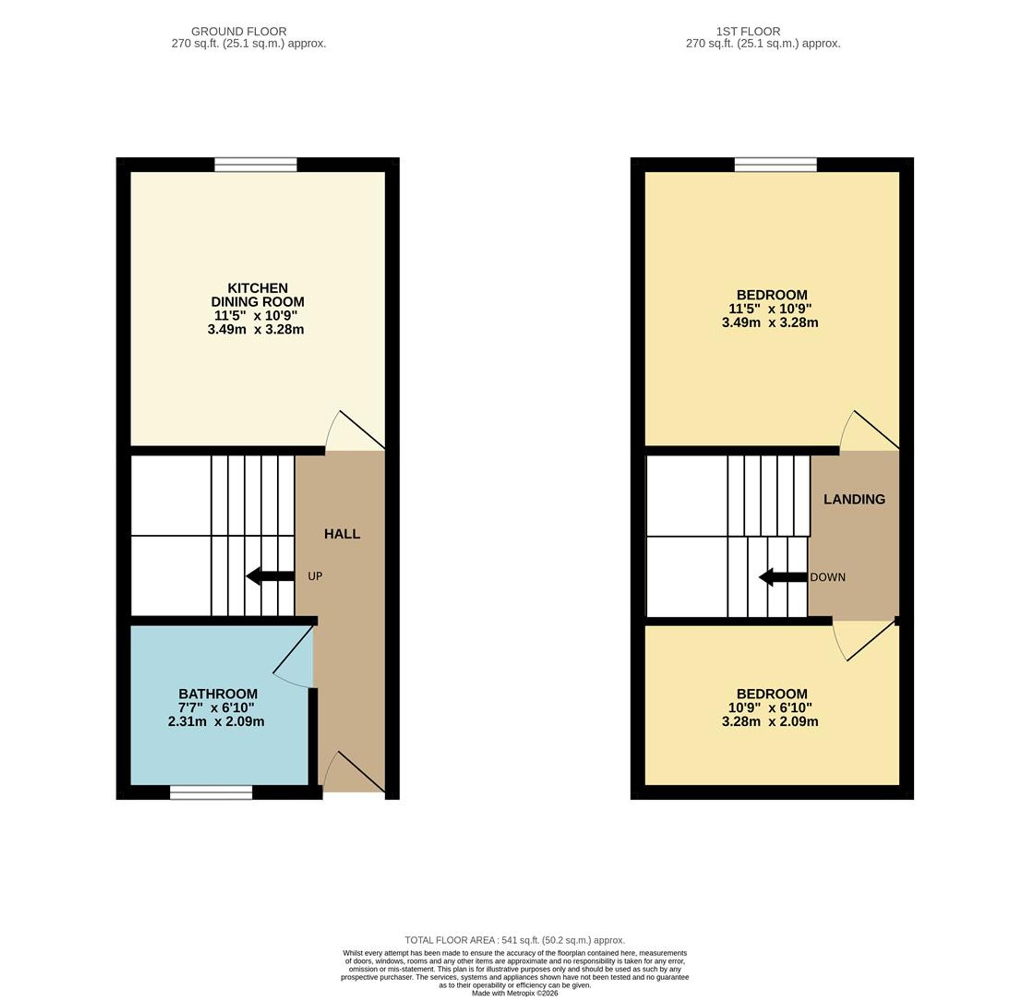 10b Southborough Terrace Brunswick Street, Leamington Spa floorplan
