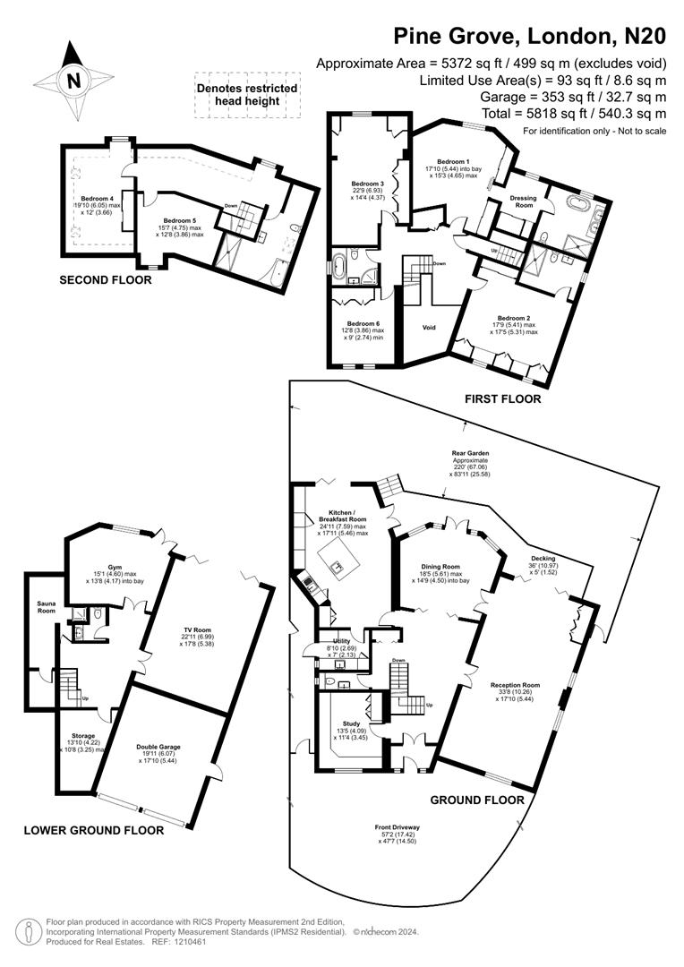 16, Pine Grove, Totteridge floorplan