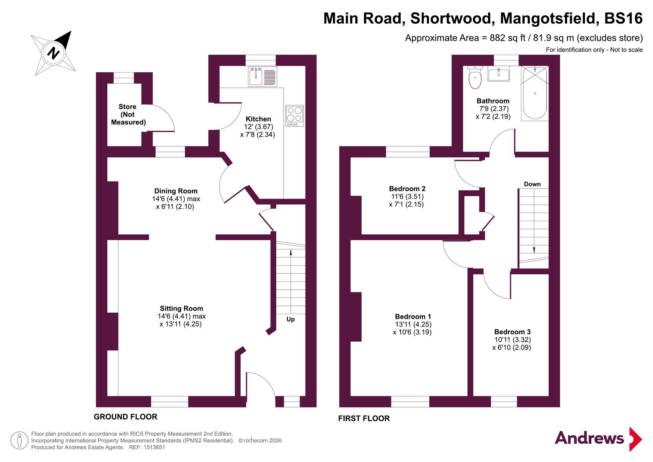 19, Main Road, Mangotsfield floorplan