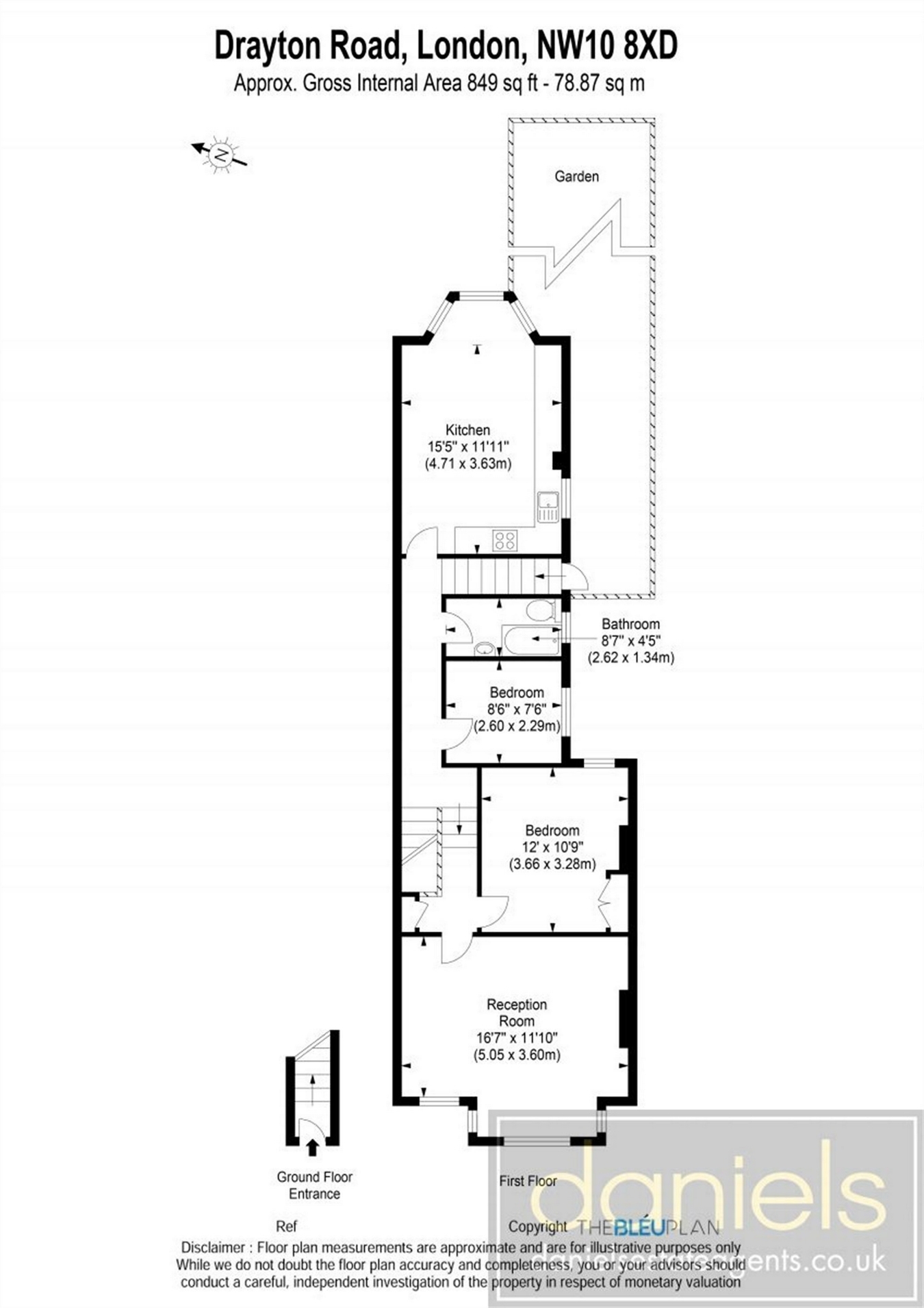 2 Bedrooms Flat for sale in Drayton Road, Harlesden, London NW10