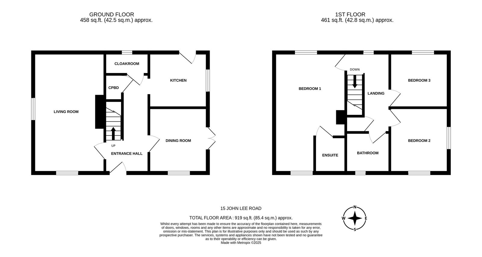 15, John Lee Road, Ledbury floorplan