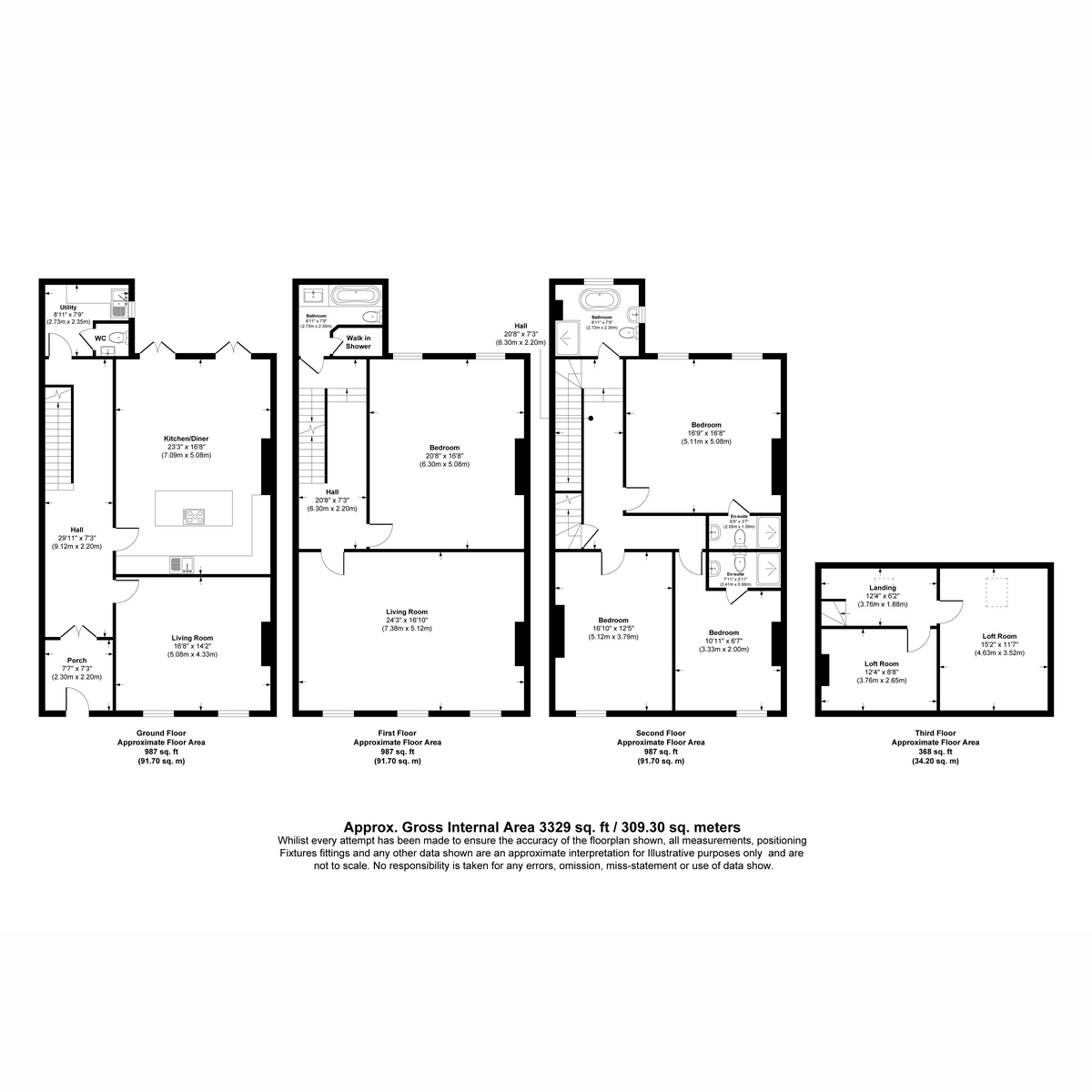 50A, Rodney Street, Merseyside floorplan