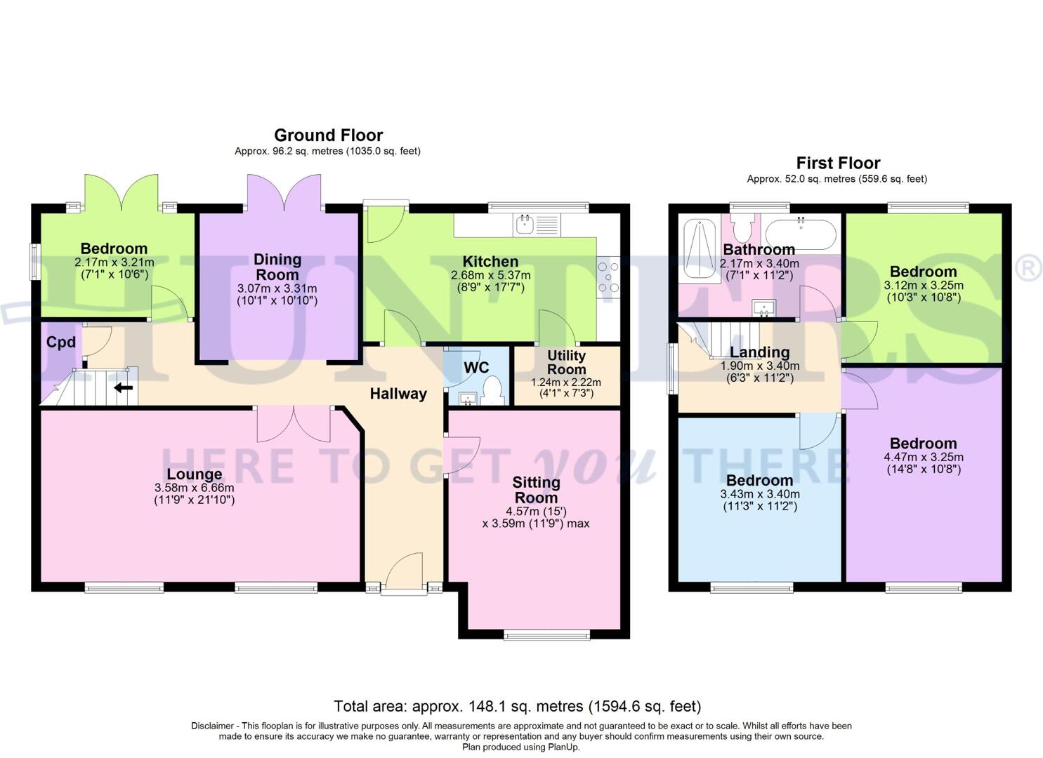 4, Mossway, Manchester floorplan