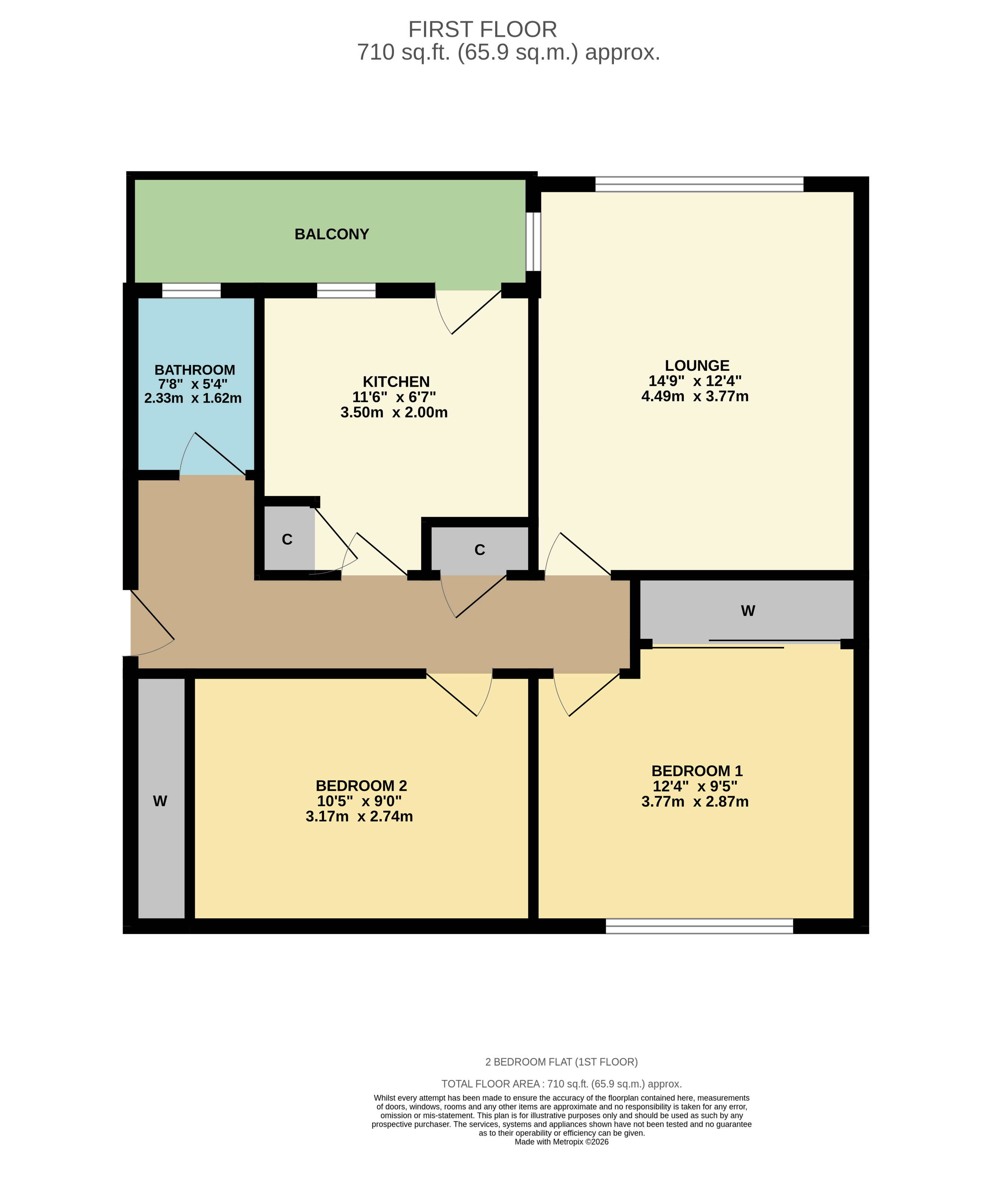 Whitehill Crescent, Clydebank floorplan