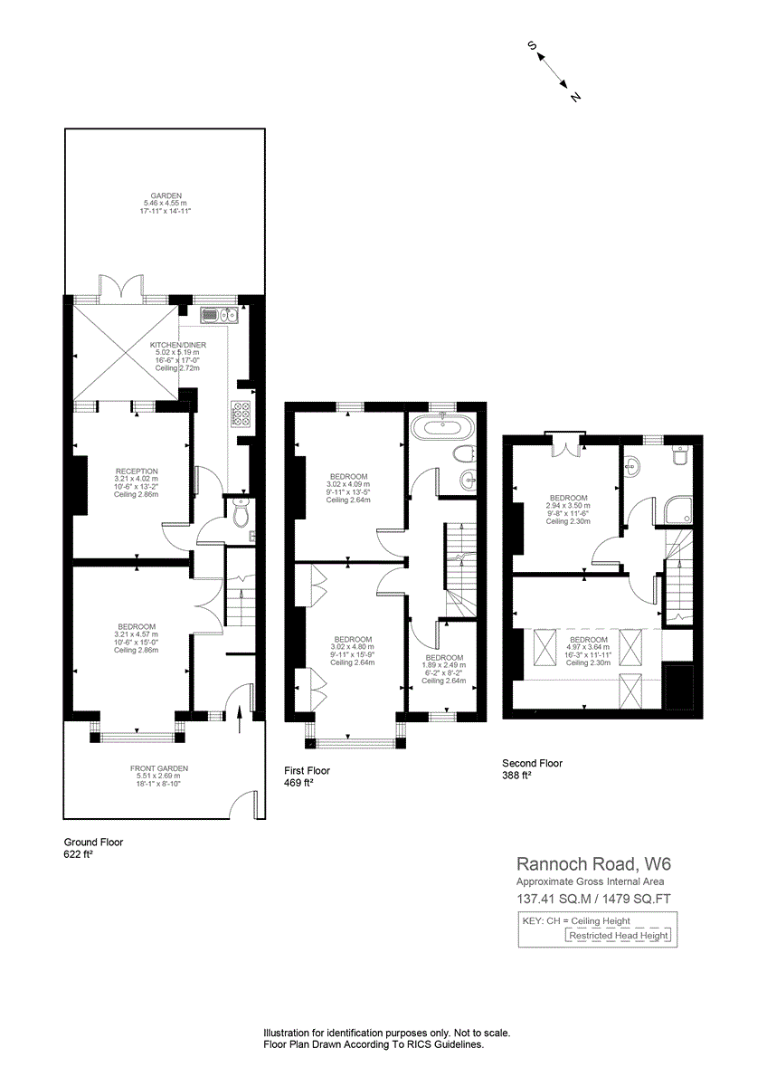 5, Rannoch Road, London floorplan