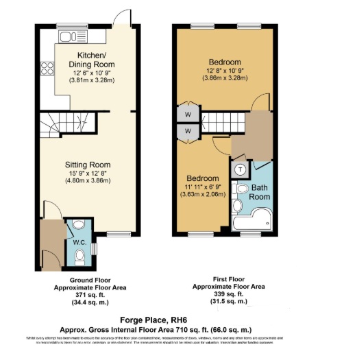 19, Forge Place, Horley floorplan