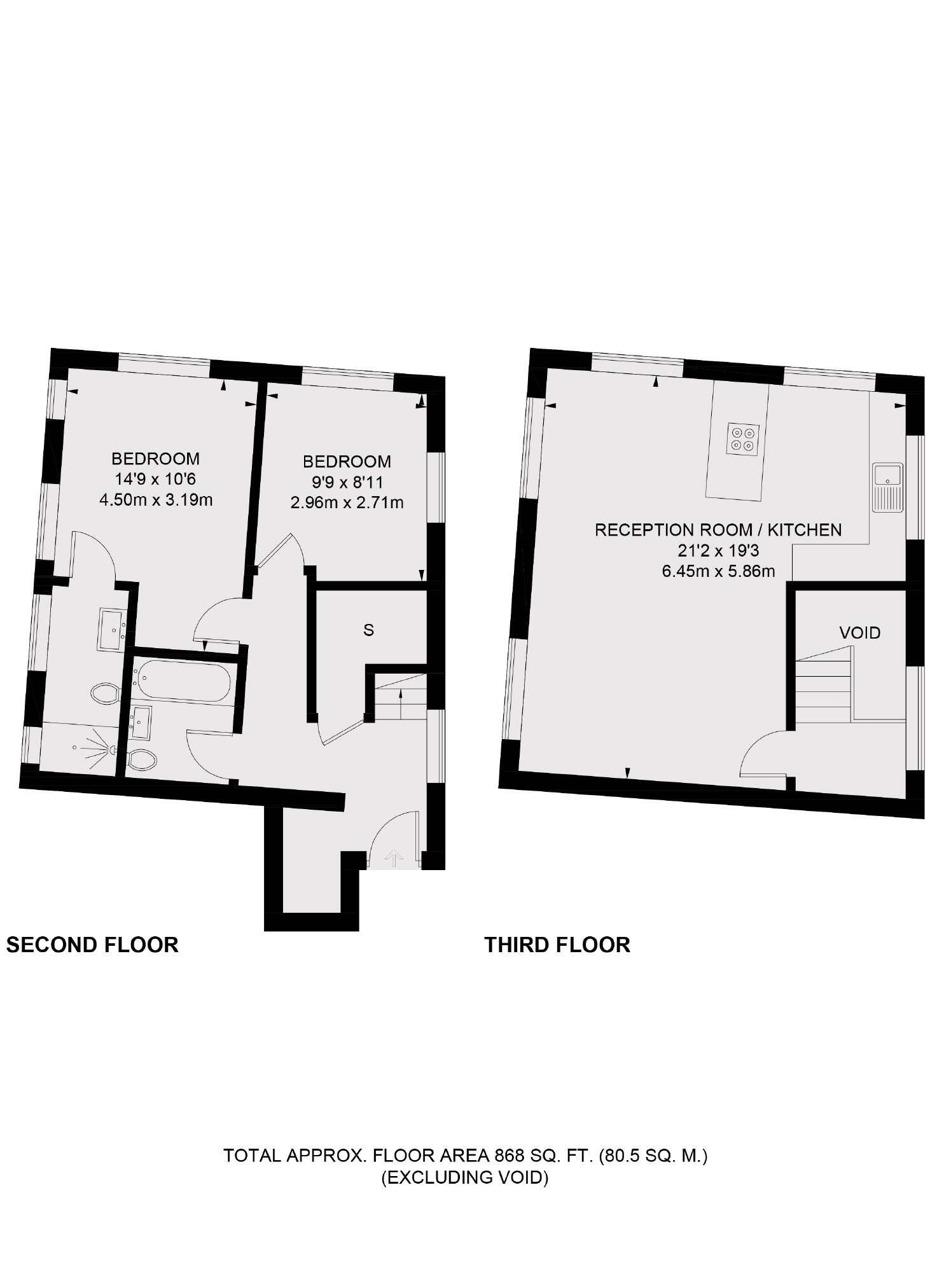 Flat 5, Bank Chambers, 199, High Street, London floorplan