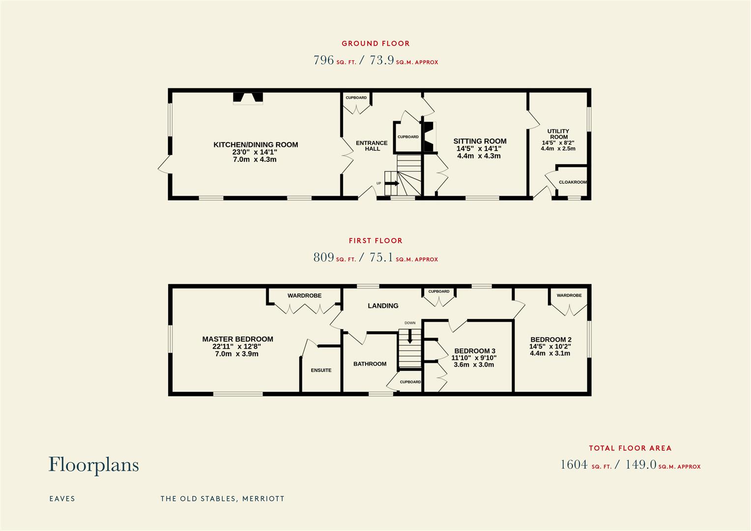 The Old Stables, Higher Street, Merriott floorplan