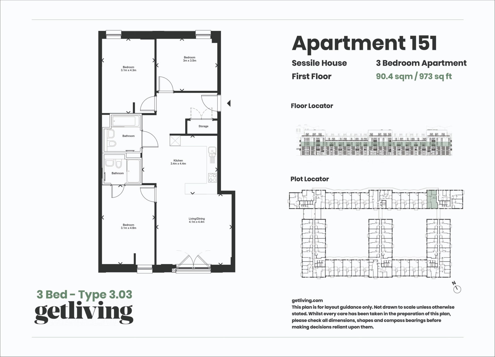 151 Sessile House,The Oakgate, Randalls Way, Leatherhead floorplan