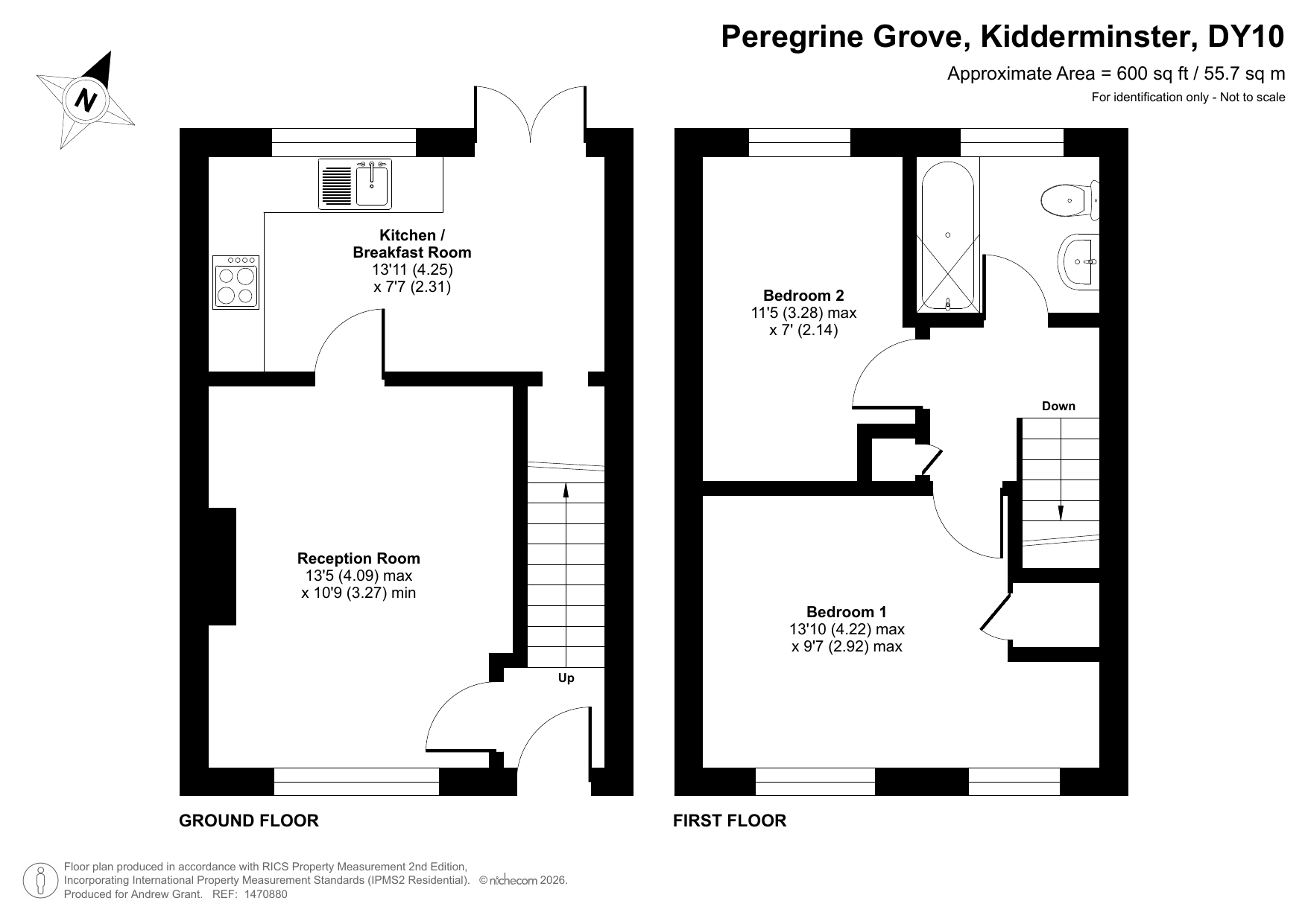 29, Peregrine Grove, Kidderminster floorplan