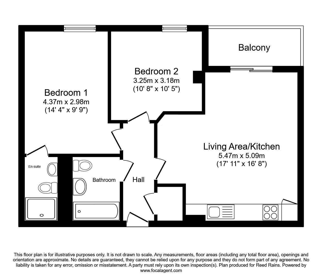 Flat 1003, 1, Regent Road, Manchester floorplan