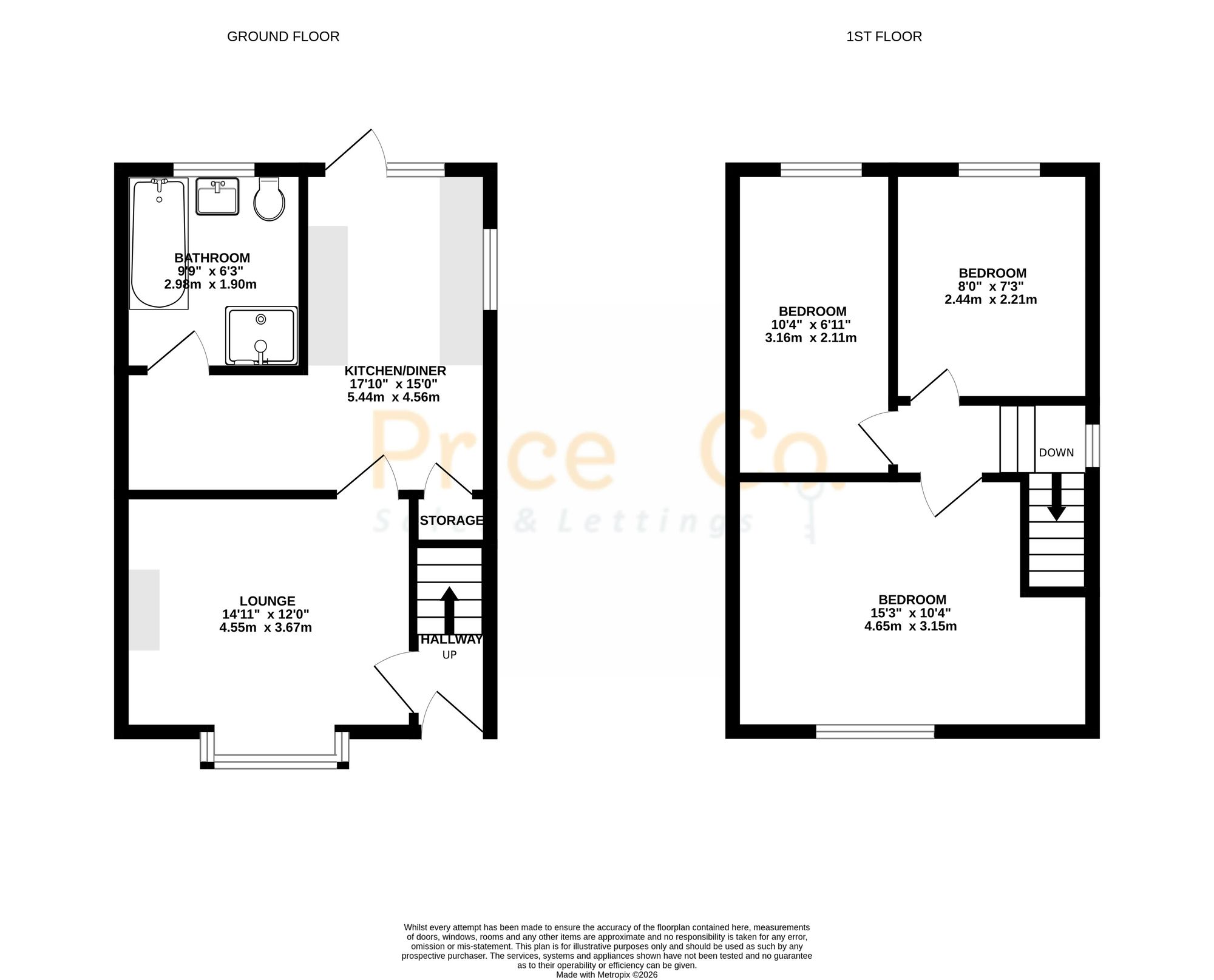 50 Leigh Road, Wigan floorplan