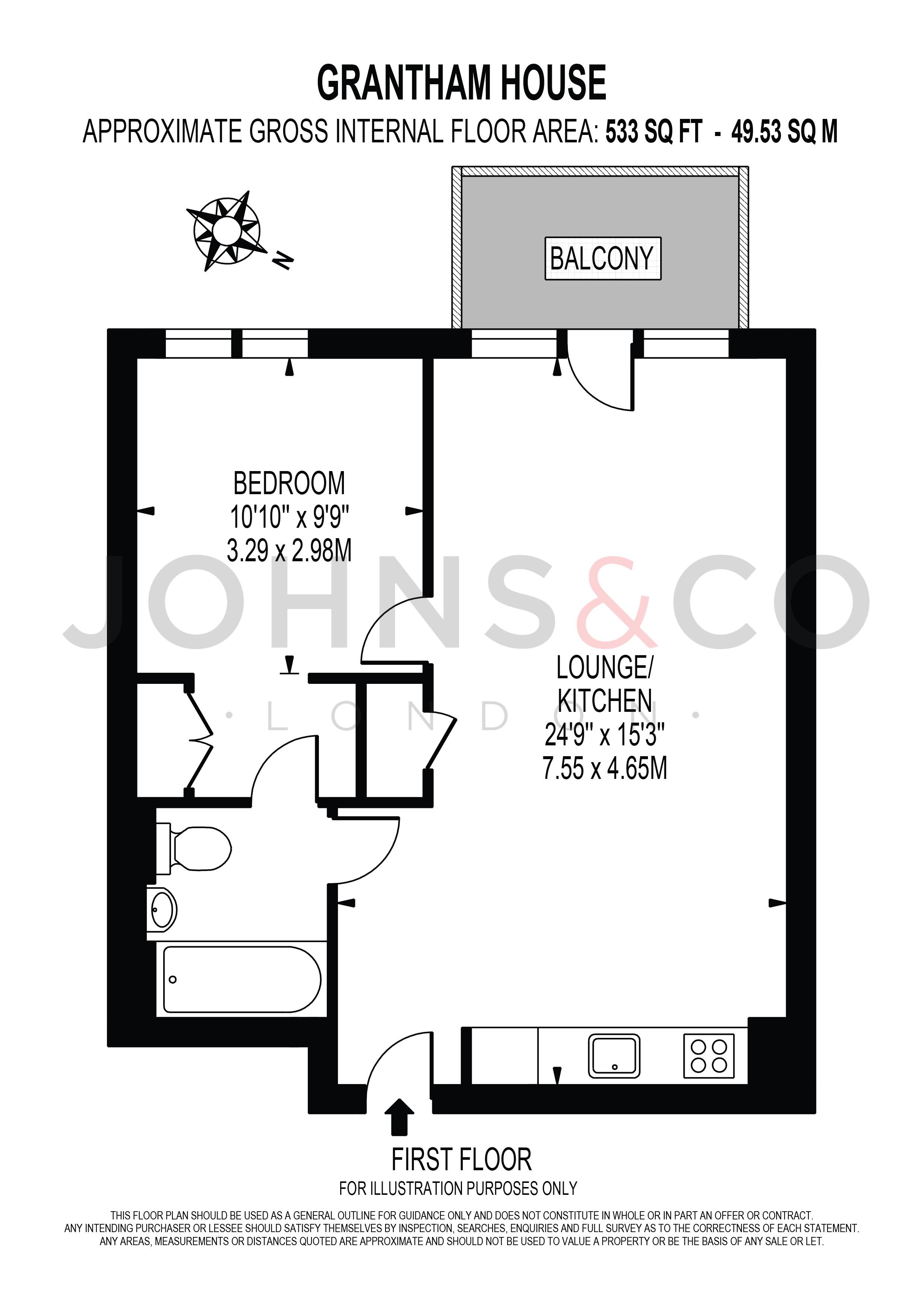 1 Bedrooms Flat to rent in Grantham House, London City Island E14
