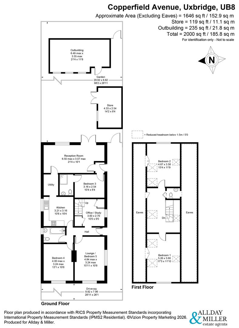 26, Copperfield Avenue, Uxbridge floorplan
