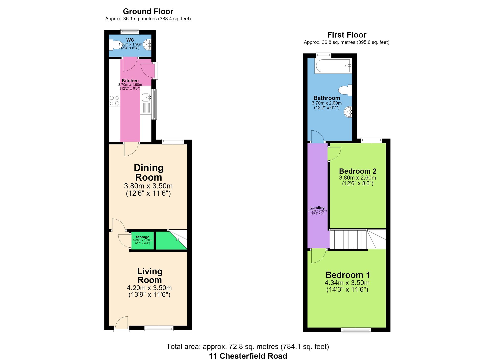 11 Chesterfield Road, Chesterfield floorplan