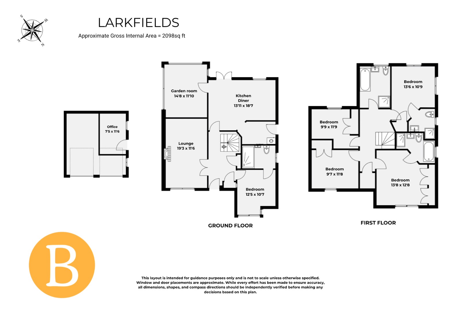 3 Larkfields, Newark floorplan