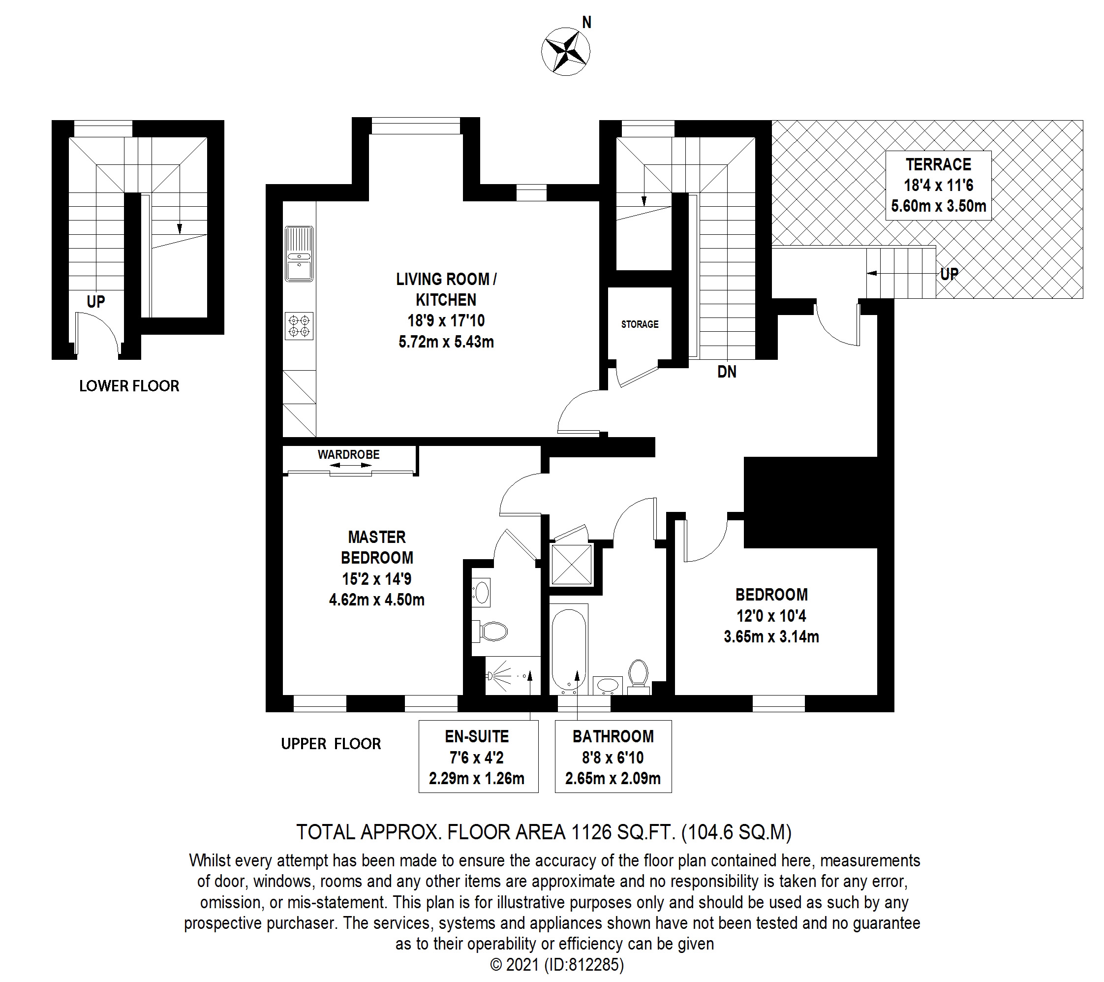 Flat 12, 99, Rylston Road, London floorplan