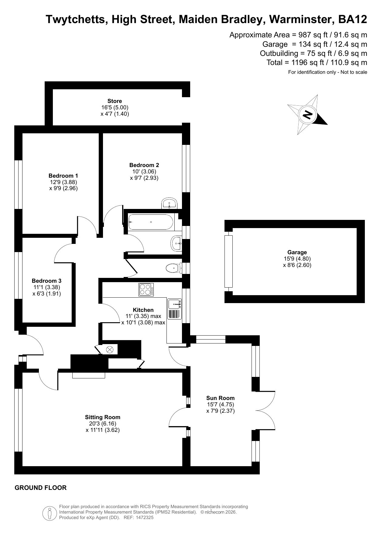 Twytchetts, High Street, Warminster floorplan