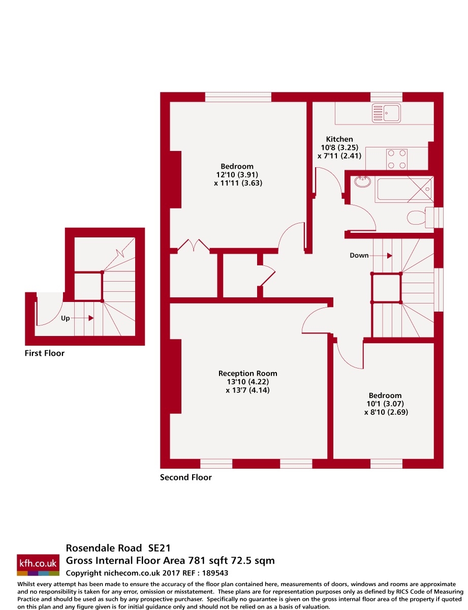 Rosendale Road, London floorplan