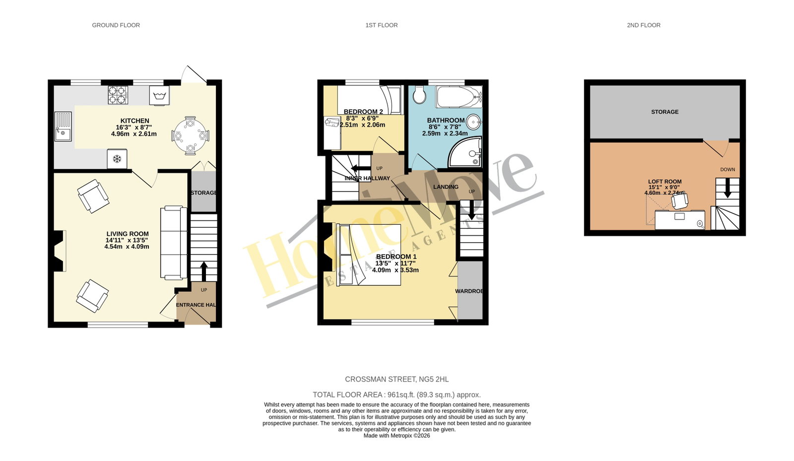 79, Crossman Street, Nottingham floorplan